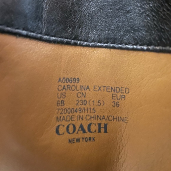 Coach Carolina Extended Black Boot - Picture 9 of 11